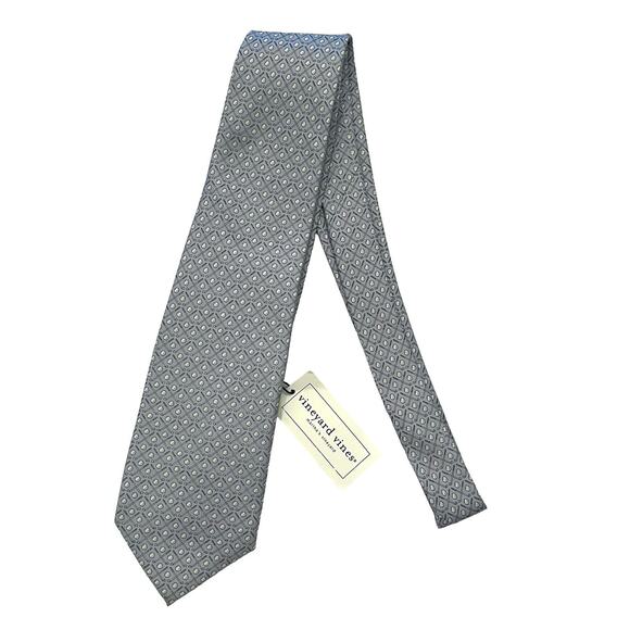 NEW Vineyard Vines Silk Tie Mens 58x3.5 Blue Golf Novelty Print Handmade Necktie - Picture 2 of 9